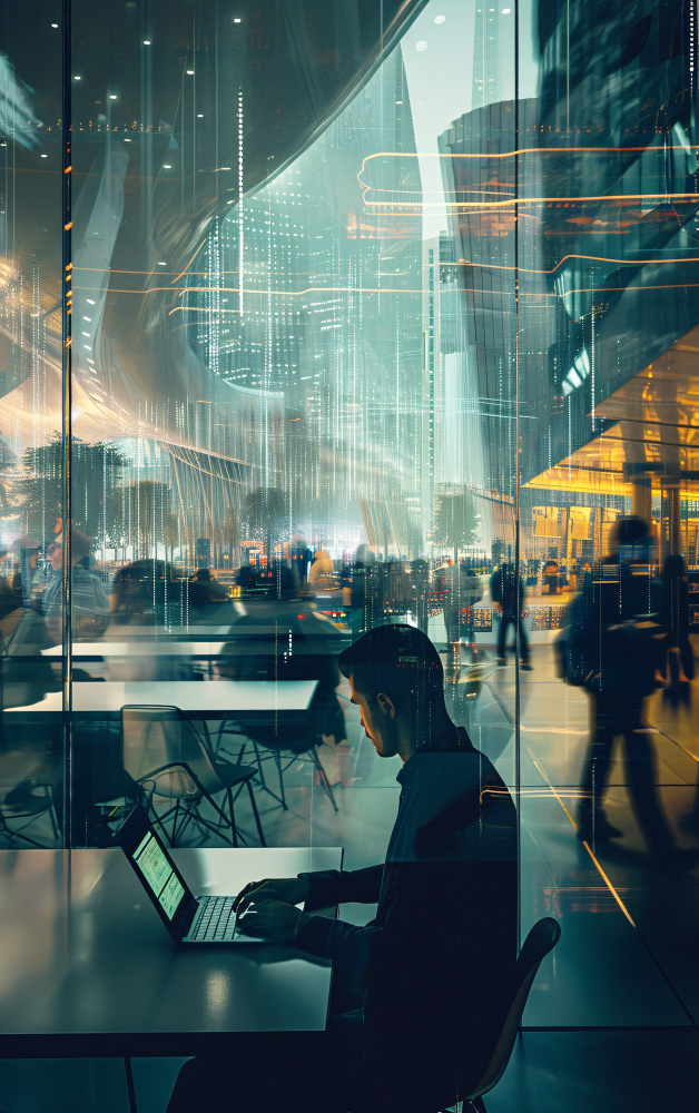 perspective futuriste du style vie nomades numeriques