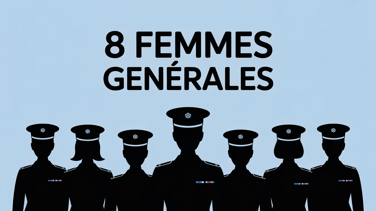 Silhouettes femmes generales gendarmerie 2025