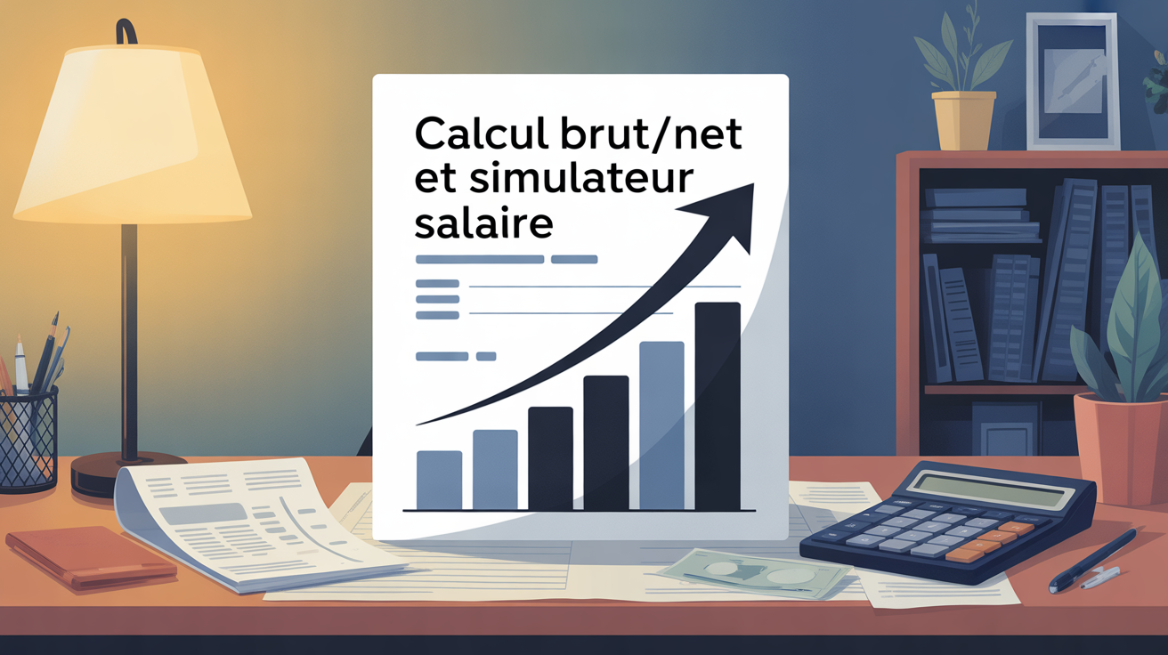 fiche de paie stylisée calcul brut net simulateur salaire