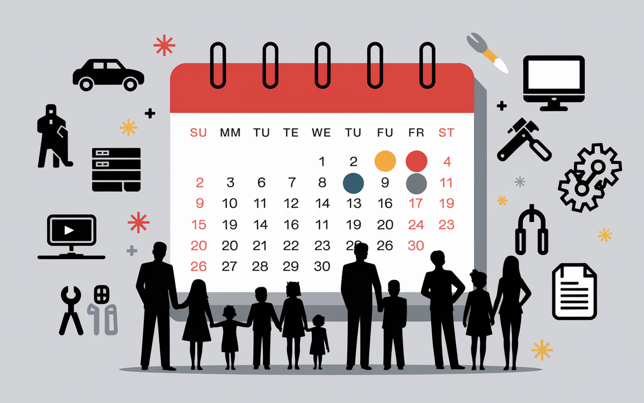 Calendrier organisé portes ouvertes octobre 2024