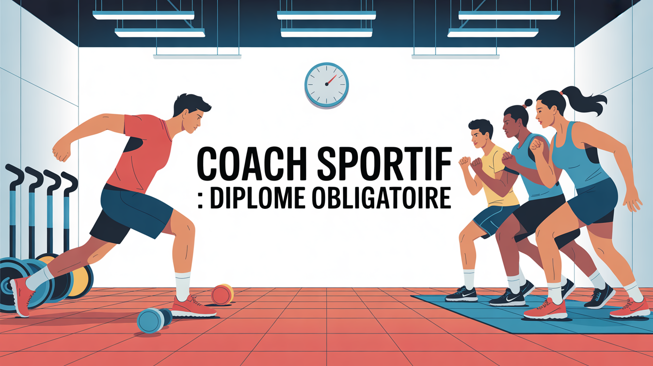 coach sportif diplome obligatoire groupe salle haltères tapis