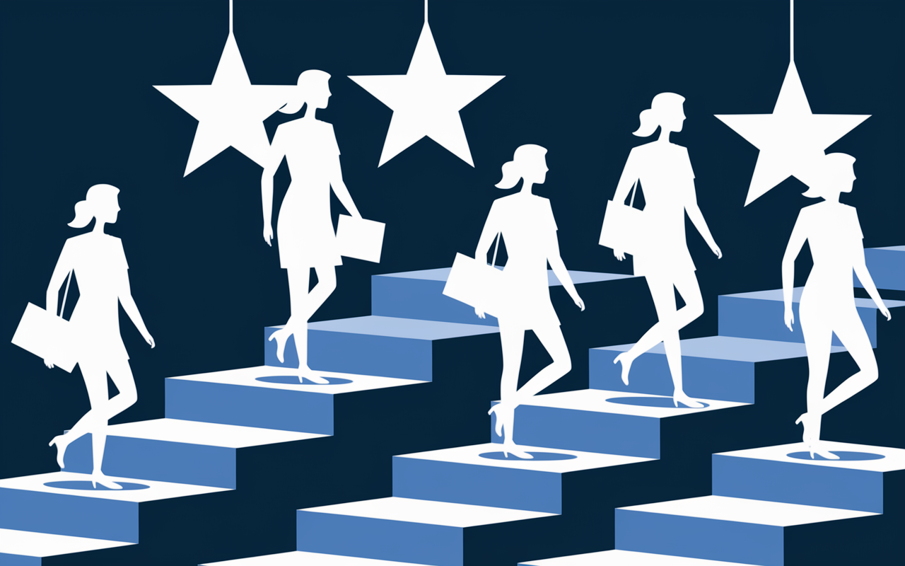 Escaliers progression femmes generales gendarmerie