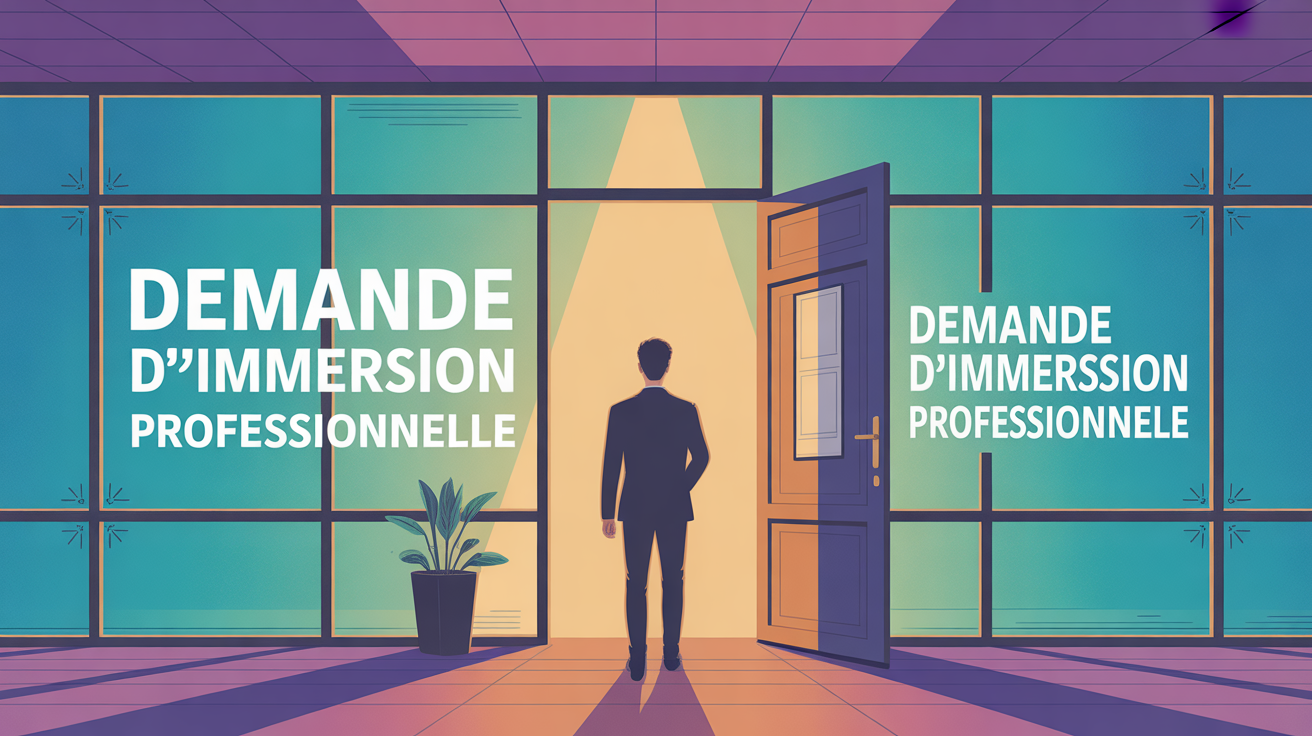 Image d une demande d immersion professionnelle moderne