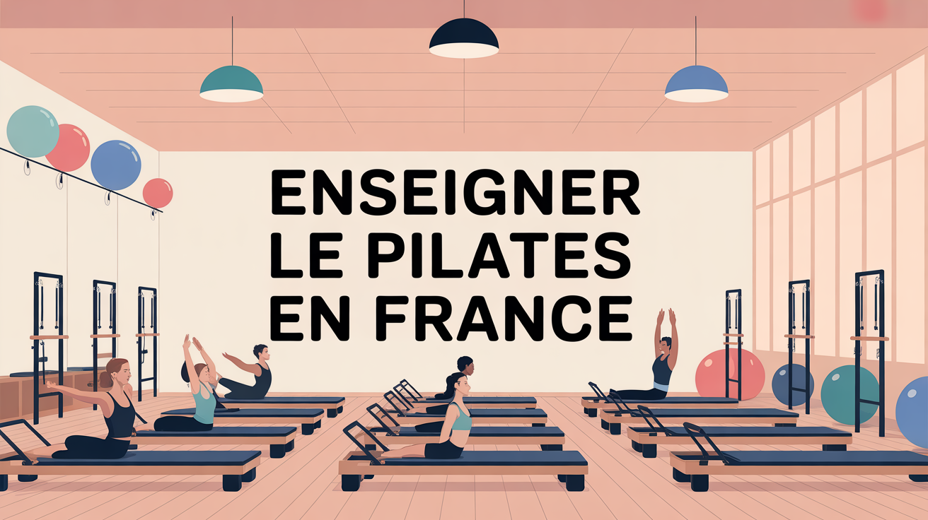 Salle de Pilates lumineuse avec tapis et appareils modernes