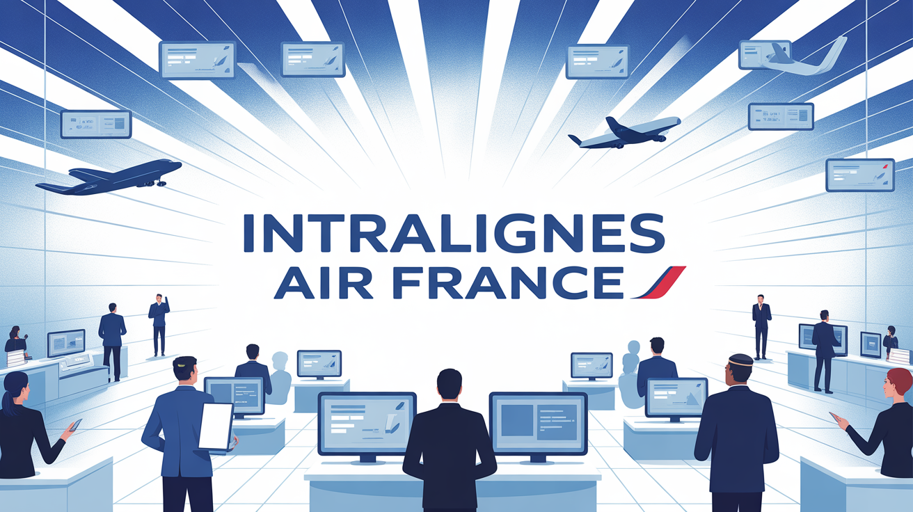 Illustration portail RH Intralignes Air France digitale