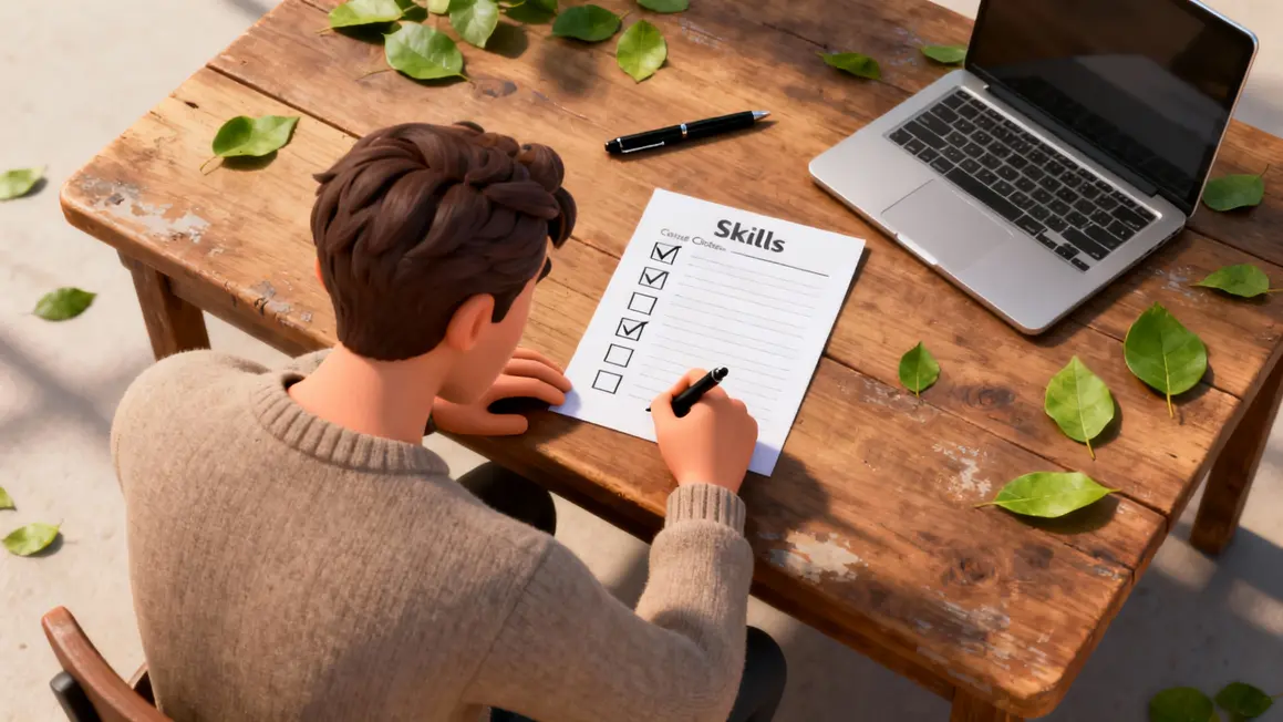 Tableau competences projet professionnel debutant