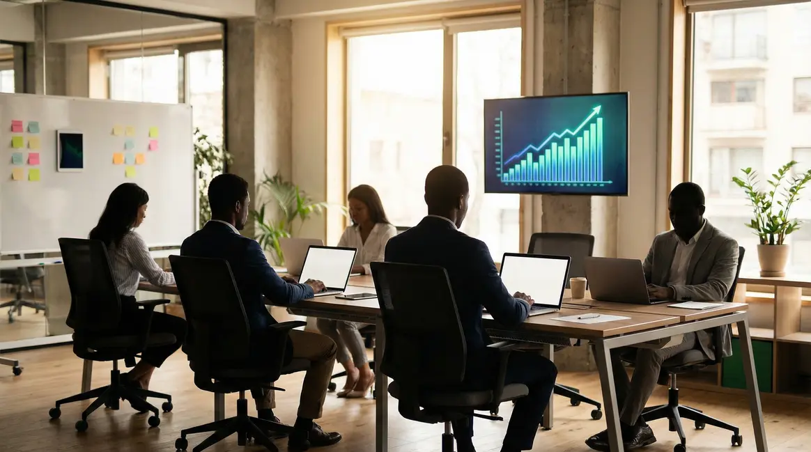 Bureau moderne professionnels formation digitalisée