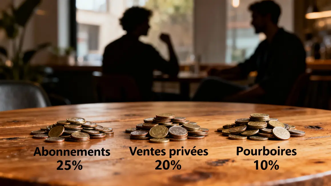 Revenus MYM abonnements ventes privees pourboires