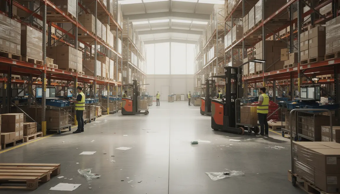 entrepot moderne preparateurs de commande logistique