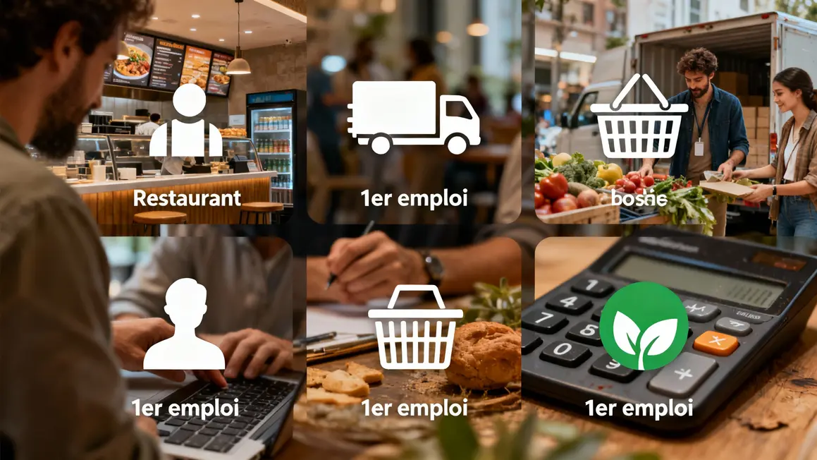 Infographie secteurs accessibles 1er emploi debutant