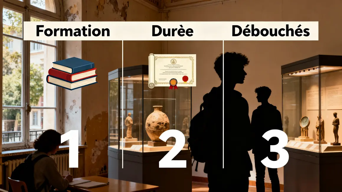 tableau comparatif formations musee post bac debouches
