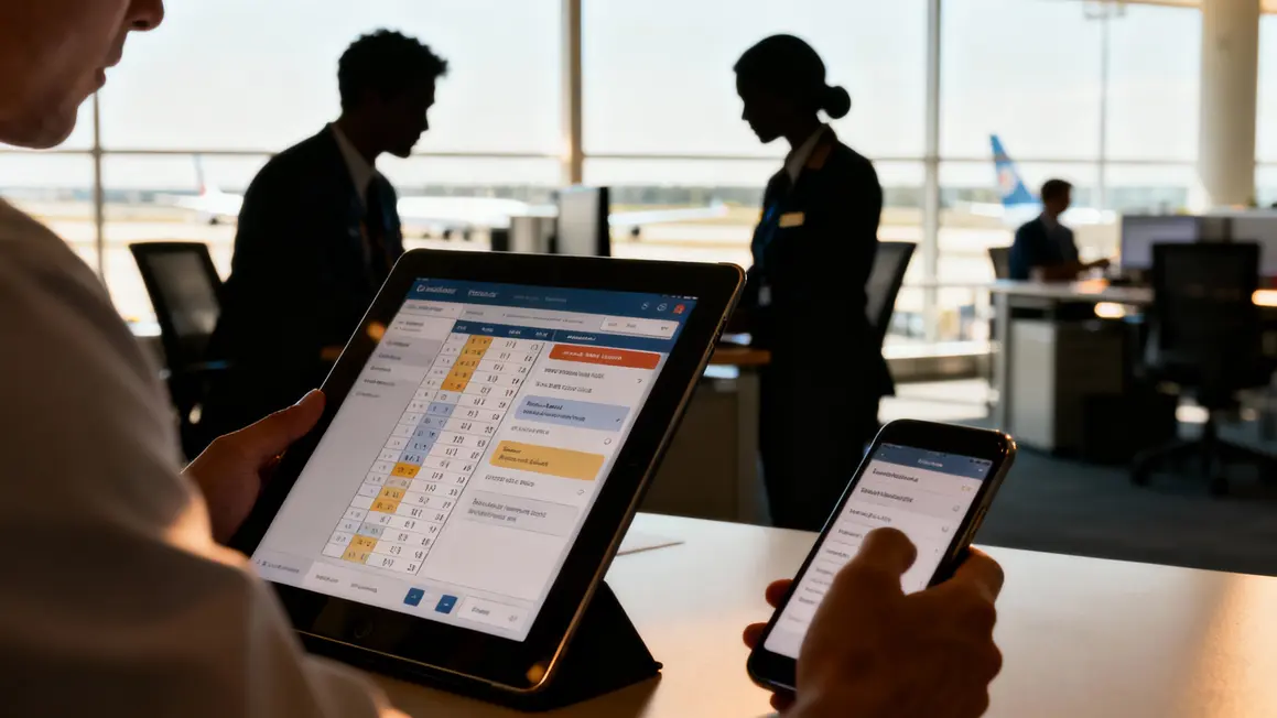 Tablette smartphone RH IPN Air France planning congés
