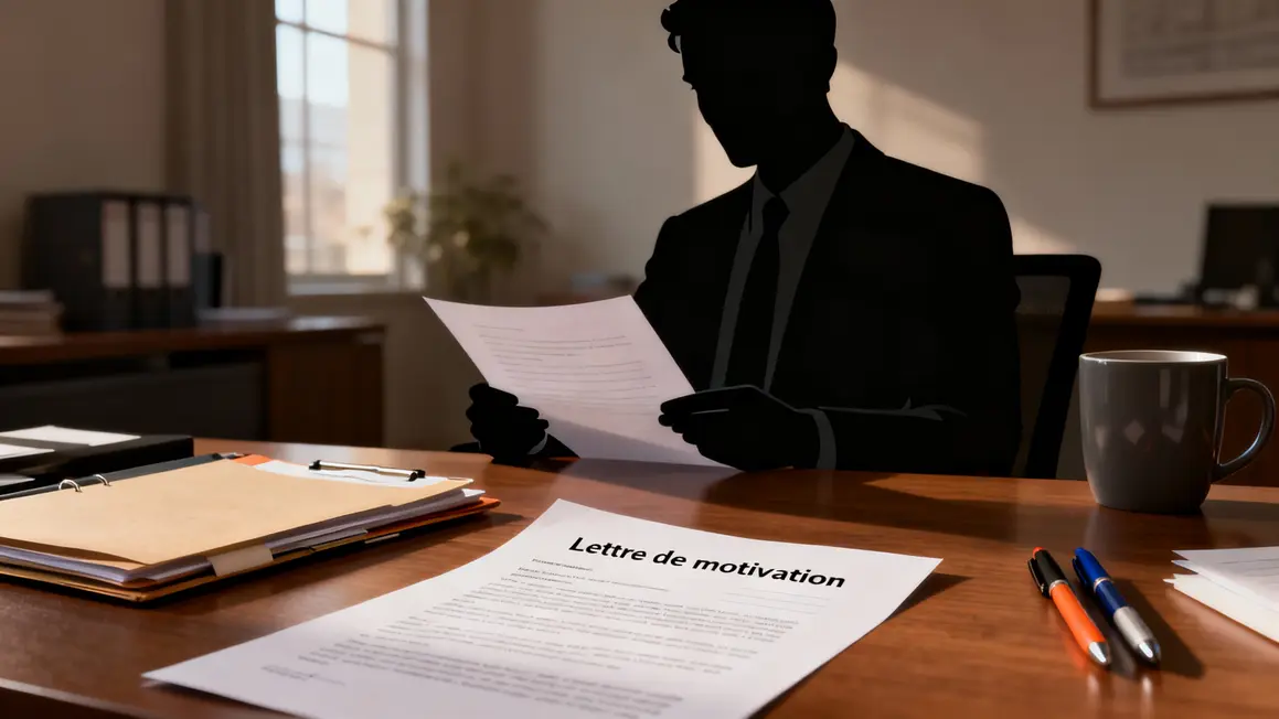 Manager analyse lettre de motivation agent administratif sur bureau