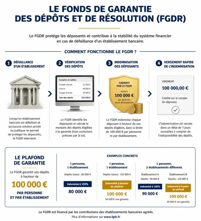 Fonctionnement du Fonds de Garantie des Dépôts et de Résolution (FGDR) en 2025