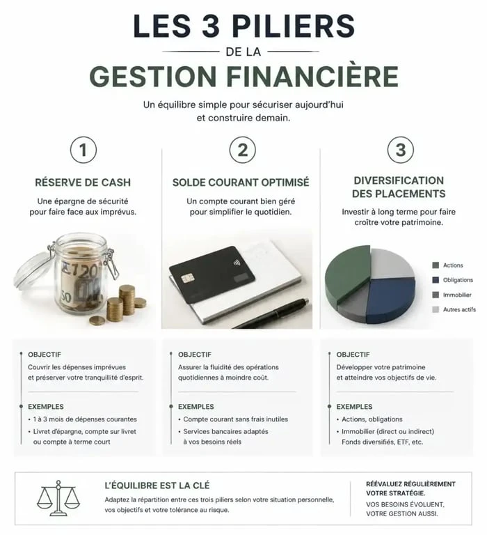 Les trois piliers de la gestion financière pour sécuriser son argent en 2025